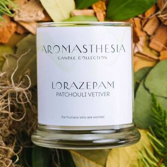 Lorazepam "Ativan" Candle (Patchouli Vetiver)