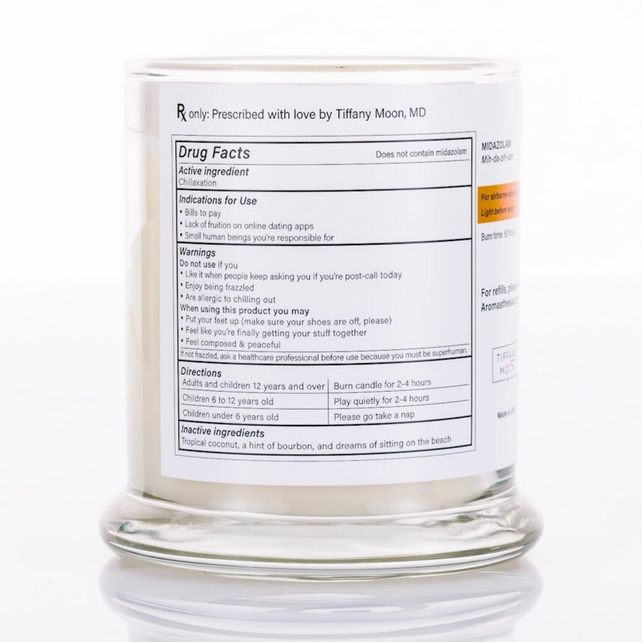 Midazolam "Versed" Candle (Coconut Bourbon)