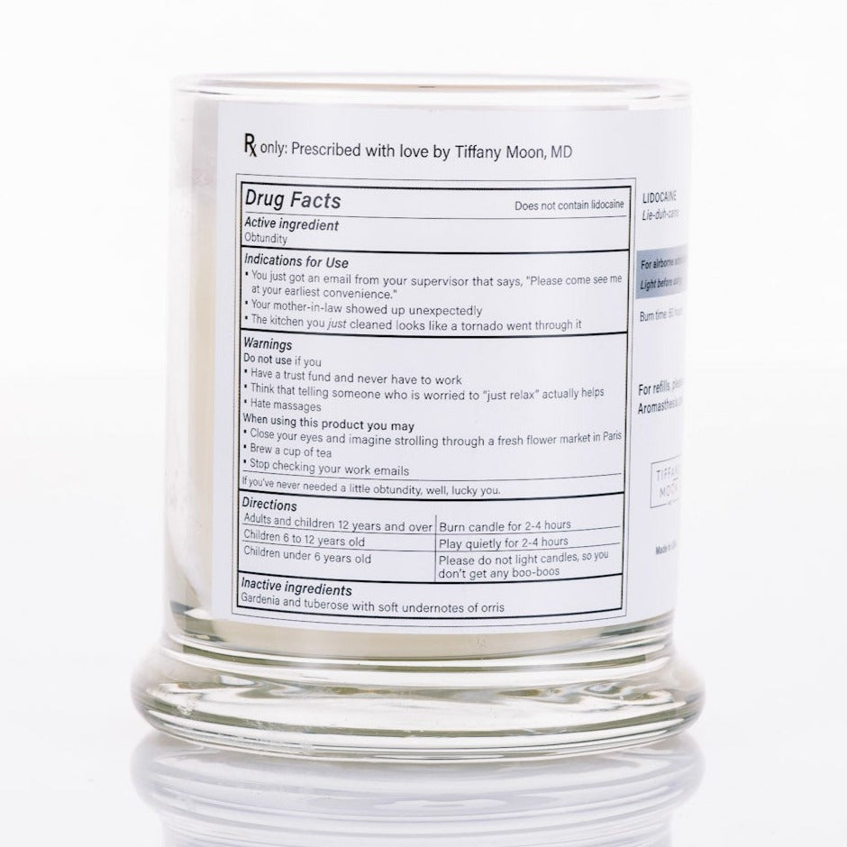 Lidocaine Candle (Gardenia Tuberose)