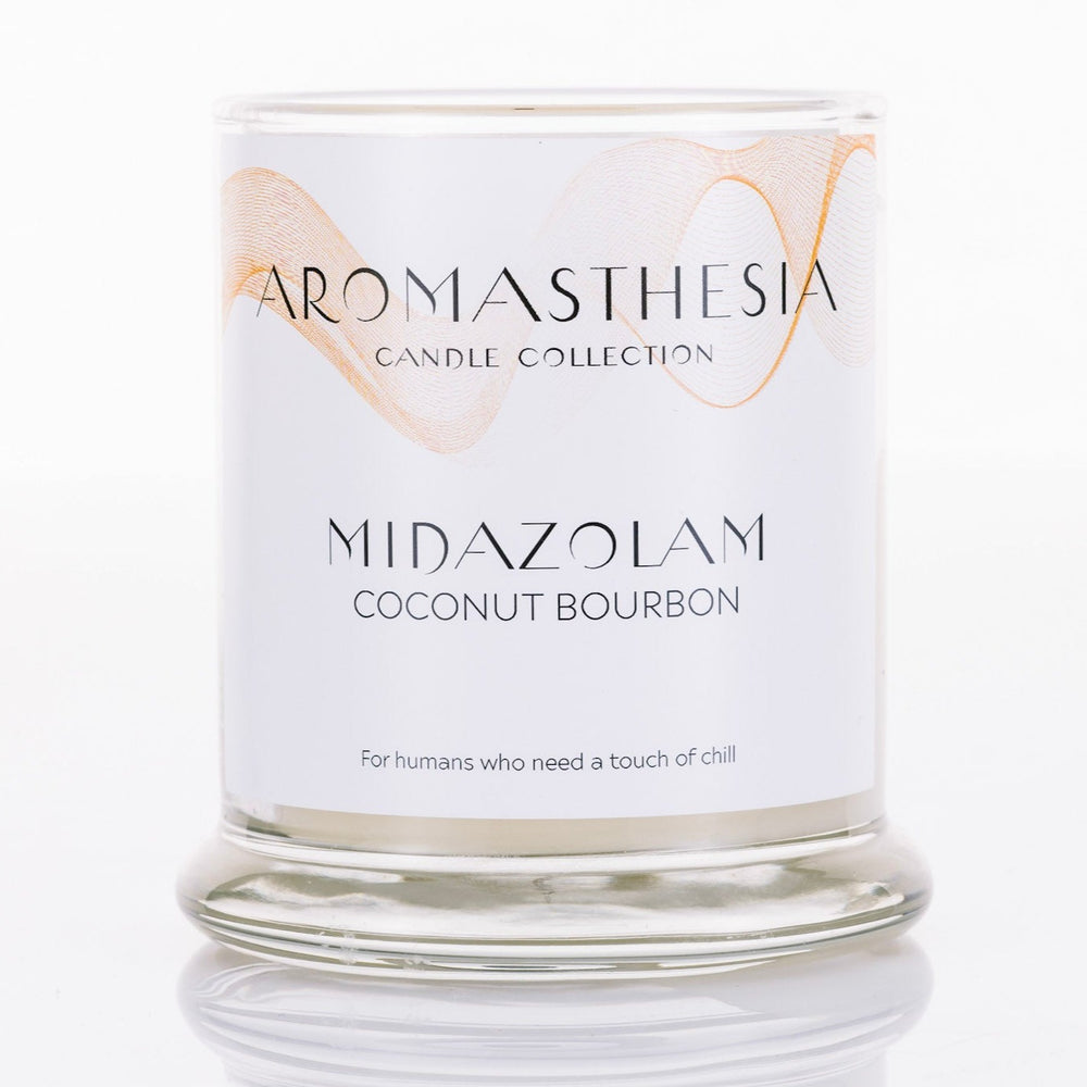 
            
                Load image into Gallery viewer, Midazolam &amp;quot;Versed&amp;quot; Candle (Coconut Bourbon)
            
        
